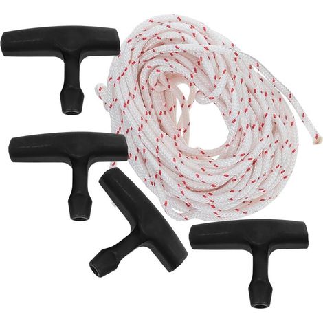 Starterseil 10m mit Griff 4mm Zugschnur für Rasenmäher (1/5)