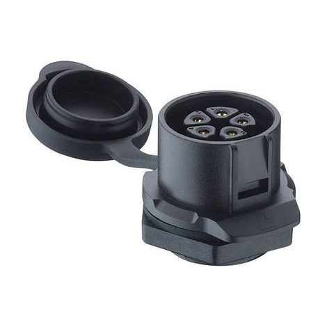 Lutronic 2620 05 T22 CB 100 Connecteur rond embase femelle à encastrer Nombre total de pôles: 5 1 pc