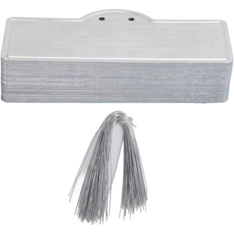 BUNTHAUS 50 Pièces étiquette Marqueur d'Étiquette pour Pot Étanche en Aluminium et Métal (1/5)