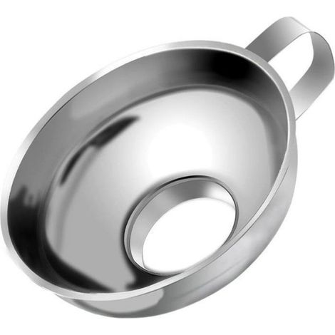 Entonnoir - Entonnoir de cuisine - Passoire - Ustensile de cuisine - Acier inoxydable - Pour remplir les bouteilles - Compat (1/4)