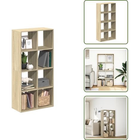 Raumteiler-Bücherregal Sonoma-Eiche 69,5x29x137,5 cm - Raumteiler - Raumtrenner - Bücherregal - Raumteiler Bücherregal (1/5)