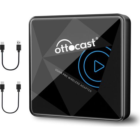 Applicable U2Air Pro Adaptateur CarPlay sans Fil, Adaptateur Bluetooth Apple CarPlay pour iPhone, Plug & Play pour Voitures CarPlay filaires OEM, WiFi Double Bande, Mise à Jour en Ligne (1/5)