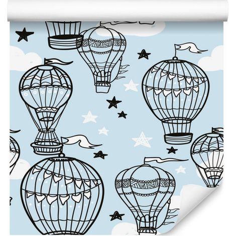 Papel pintado de globos para salón y dormitorio, 50x1000 cm. (1/5)