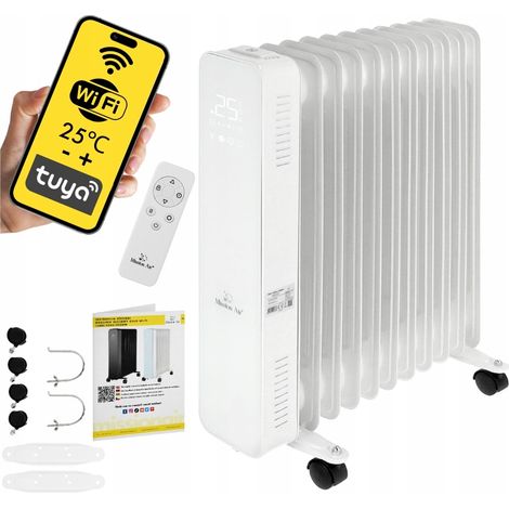 OSLO 2500W Weißer WiFi-Ölradiator (1/5)