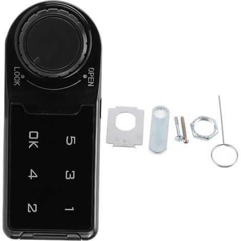 Ortviai Serrure Électronique à Code Tactile pour Armoire/Dossier L30mm Noire avec Port USB