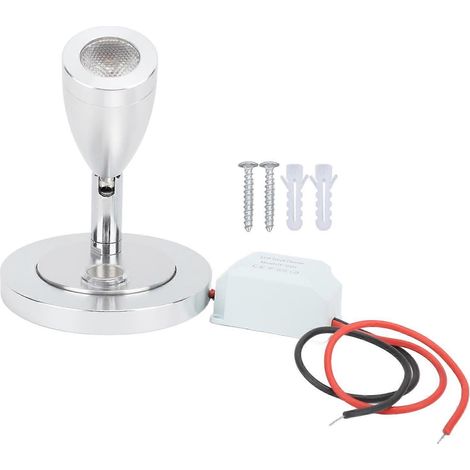 Lampe de chevet LED pour camping-car, haute luminosité, alimentation CC 12-24 V, économie d'énergie, alliage d'aluminium, commande tactile, liseuse (1/5)