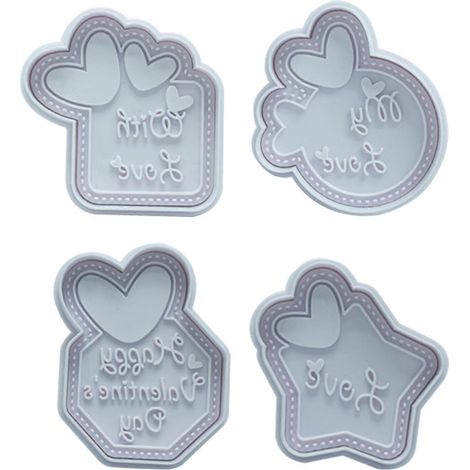 Accessoires de cuisine pour la pâtisserie et les gâteaux, ustensiles en plastique pour la Saint-Valentin (1/5)