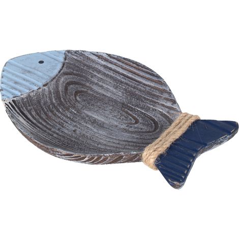 Signes Grimalt Bandeja De Decoración Decoracion Bandeja Pez Marinero Gris 15x24x3cm 37012