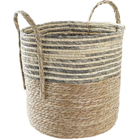 Corbeille Fibre 33X33X35 Gris (1/3)