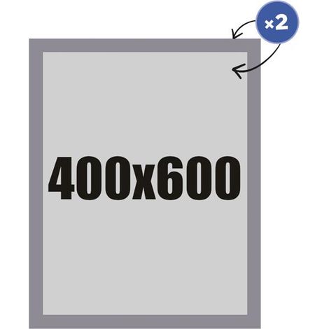 Cadre magnétique inversé 400 x 600 mm - argent (1/4)