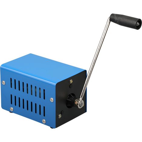 Solution d'alimentation légère et compacte, générateur à manivelle avec boîtier métallique et chargeur USB portable pour les situations d'urgence. (1/5)