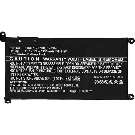 Batería para portátil DELL CoreParts, MBXDE-BA0194