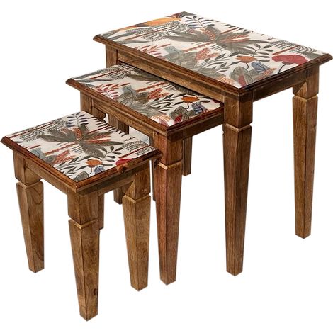 Signes Grimalt Mobili ausiliari per tavoli a foglia 3U  Tavolino marrone - 54x56x36 cm