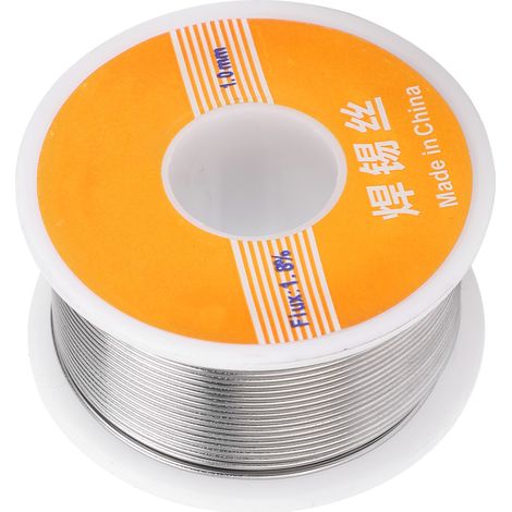 Fil de soudure étain 63-37, cœur colophane 1,8%, diamètre 1,0mm, 105g, outil de brasage électrique avec flux intégré. (1/5)