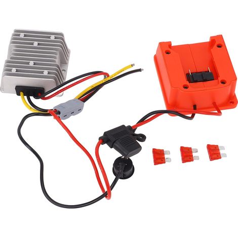 Réducteur tension 18V vers 12V 15Amp 180W – Transformateur régulateur convertisseur DC avec interrupteur fusible voiture RC camion (1/5)