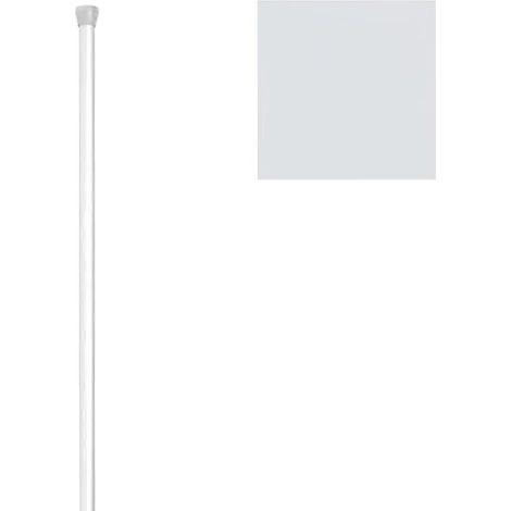 Barra Baño Recta Extensible 18 mm. (0,74-1,26) Blanco
