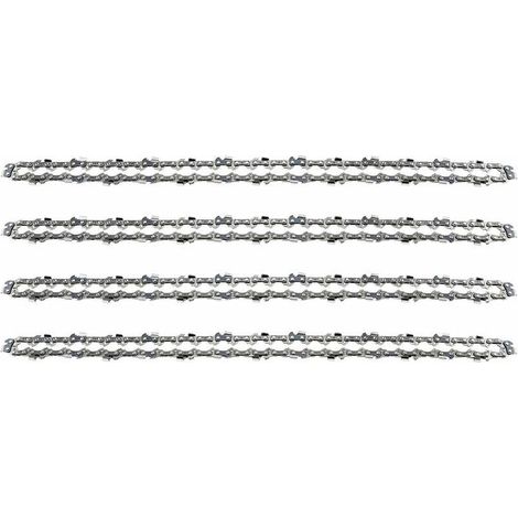 YMYNY Lot de 4 Chaînes de Tronçonneuse pour Guide Chaîne de 16" (40 cm), 1,3 mm 59 Maillons d'Entraînement, Compatibles avec Stihl, Dolmar, Husqvarna, Einhell, Bosch, Makita et autres