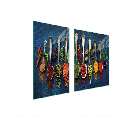 Plateau en verre et planche à découper 100x52 épices (1/5)
