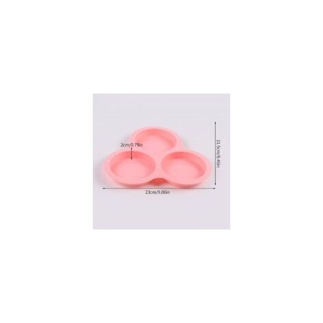 Set di 2 stampi per uova in silicone antiaderente con 3 cavità - Crezuo (1/3)