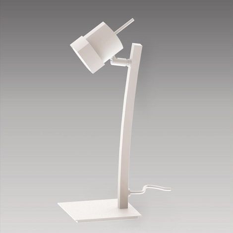 Lampada da tavolo 1 luce MOKA BIANCO MATE CRISTALRECORD 035-2150-1-125