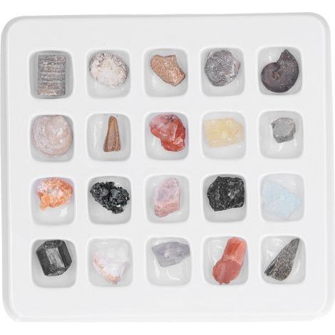 Lot de 20 cristaux colorés pour guérison chakra, ornements de pierres précieuses pour enfants, enseignants et collectionneurs (1/5)
