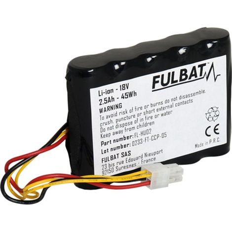 Batterie lithium 18 V 2,5 Ah Fulbat AL-HU02 pour robot tondeuse AL-KO, Gardena