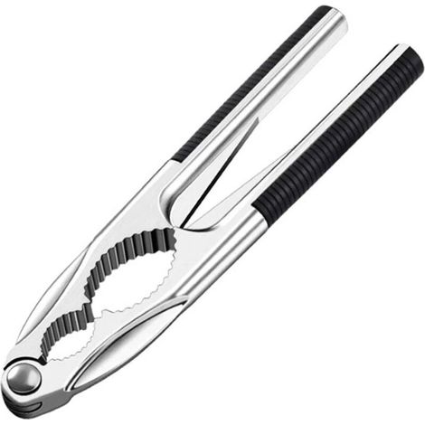Heavy-duty metal nutcracker, nut and dried fruit opener, multi-functional lobster and crab cracker, opening tool for pecans and seafood (1/4)