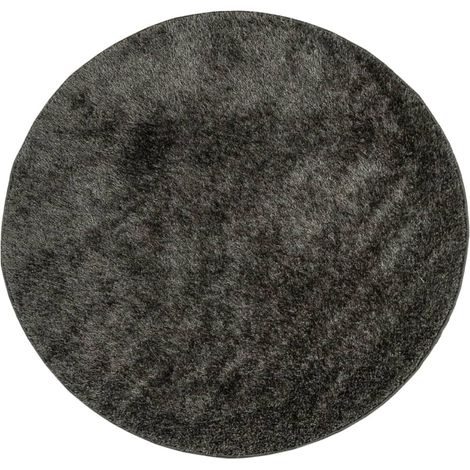 Maison Exclusive - Teppich ISTAN Hochflor Glänzend Anthrazit Ø 16