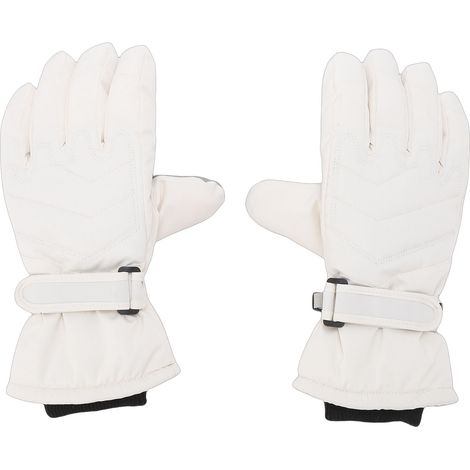 Gants de Ski d'hiver imperméables, coupe-vent, temps froid, écran tactile, neige pour hommes et femmes, Ski, snowboard, blanc