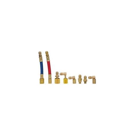 Adaptateur pour climatiseur, connecteur multifonction, kit d'outils pour r��frig��rant CT-138, ensemble de 8 pi��ces