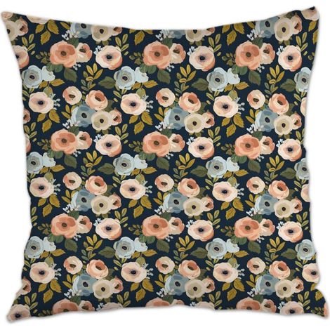 Housse de coussin 45x45 cm en polyester déhoussable pour canapé lit chaise décoratif de ferme la saint-valentin (1/5)