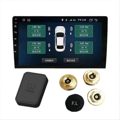 Système de surveillance de la pression des pneus (TPMS) externe sans fil USB Android (1/5)