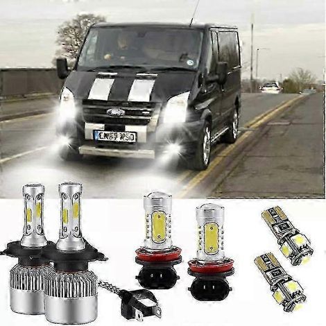 Ampoules de phares LED blanches 55 W 6000 K HID pour Ford Transit MK7 (Édition 0909)