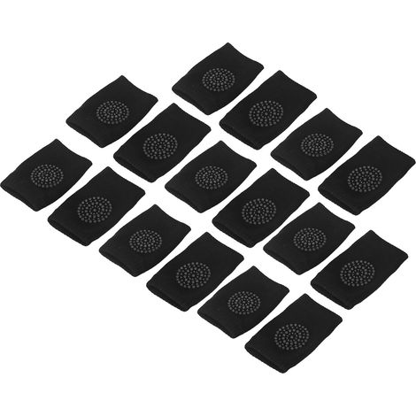 8 Paires de Protections Genoux Enfants Anti-dérapantes, Confortables et Ajustables - Noir (1/5)