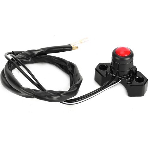 Bouton d'arrêt/démarrage moteur pour guidon moto, commutateur Kill Switch pour pit bike, dirt bike, ATV, quad modèle B (1/5)