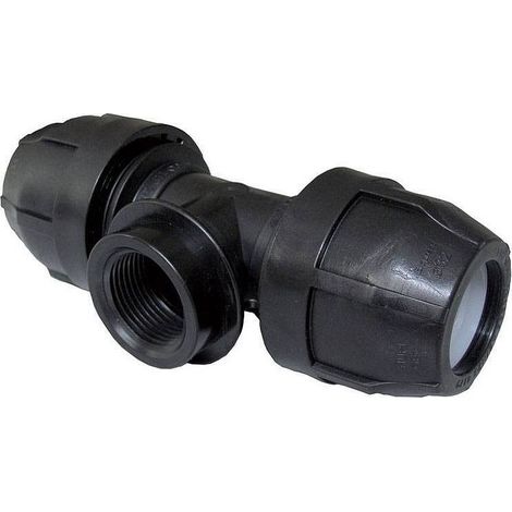 Raccordo a Tee 90° filettato Nupi femmina - diametro 50x50 mm - 1"1/2 in PE 10KTF50112 (1/2)