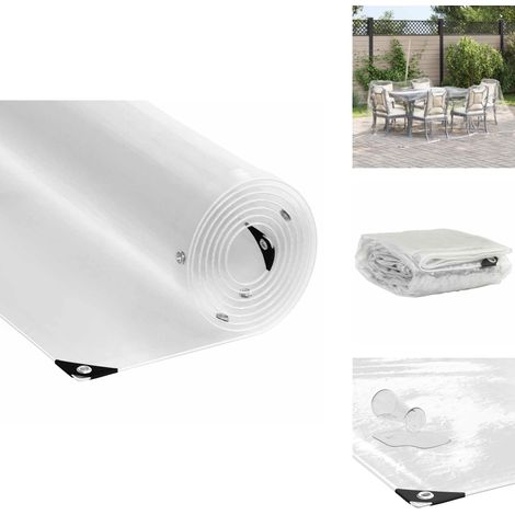 Bâche transparente avec œillets 3x5 m PVC - Bâche Transparente - Bâches Transparentes - Bâche Claire - Bâche Transparente Robuste (1/5)