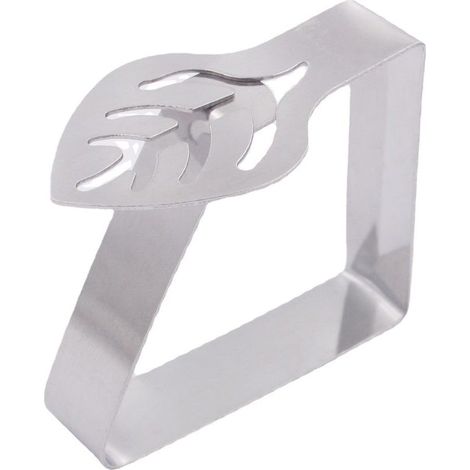 Lot de 6 pinces en acier inoxydable de haute qualité, pinces de table pour une utilisation intérieure et extérieure, avec décoration, 4.84.22 (1/4)