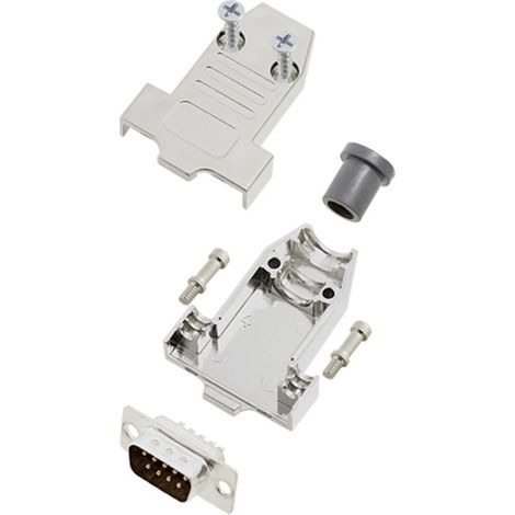 TRU COMPONENTS TCDTNT09MDBPK 7708800 D-SUB Stiftleisten-Set 180 ° Polzahl: 9 Lötkelch 1 St.