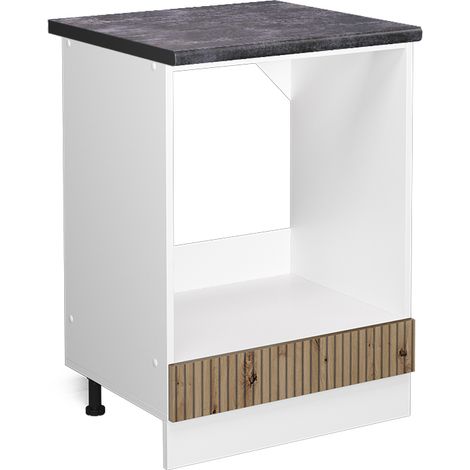 Herdumbauschrank R-Line, Artisan-Eiche, 60 cm , AP Anthrazit, Vicco