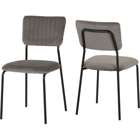 Sheldon Chair (Pack of 4) - L53 x W84.5 x H45 cm - Grey