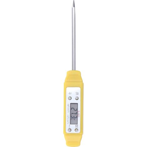 Digitales Lebensmittelthermometer im Stiftformat mit automatischer Kalibrierung, hochpräzises elektronisches Taschenthermometer, gelb (1/5)
