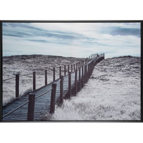 Toile imprimée encadrée voyage et évasion 50 x 70 cm atmosphera - ponton