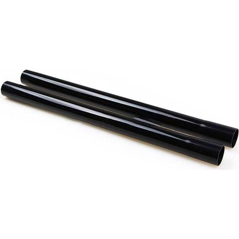 Tube d'aspirateur Compatible avec tous les modèles d'aspirateur tube d'extension en plastique Ø 35 mm, 2 pièces de 45 cm de long, noir