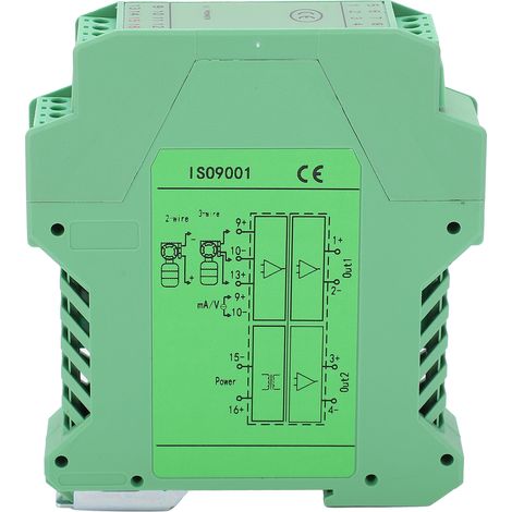 Convertisseur de signal DC isolateur tension courant 1 entrée 2 sorties distributeur d'alimentation