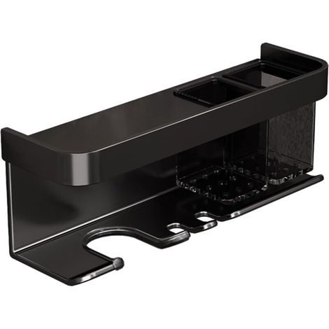 Soporte de almacenamiento de aluminio resistente y a prueba de óxido para secadores de pelo. (1/4)