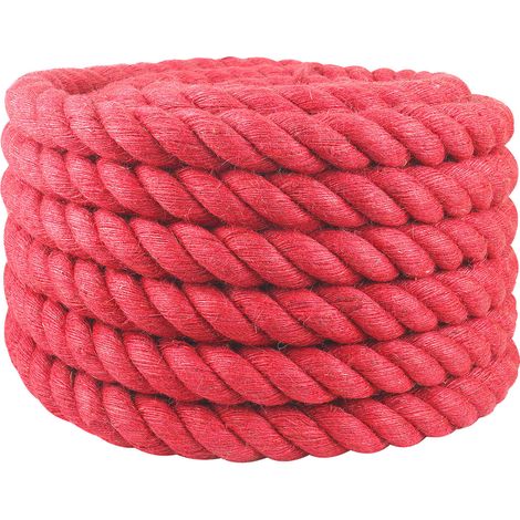 Corde en Jute Rouge Jute 100% Tossa vidaXL