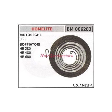 Molla avviamento HOMELITE motosega 330 soffiatore HB 280 480 680 006283