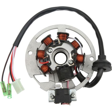 Bobina statore magnete, bobina statore generatore Yosoo 0450523 Bobine di ricambio ad alte prestazioni per moto Scrambler 50 90 Sportsman 90. (1/5)