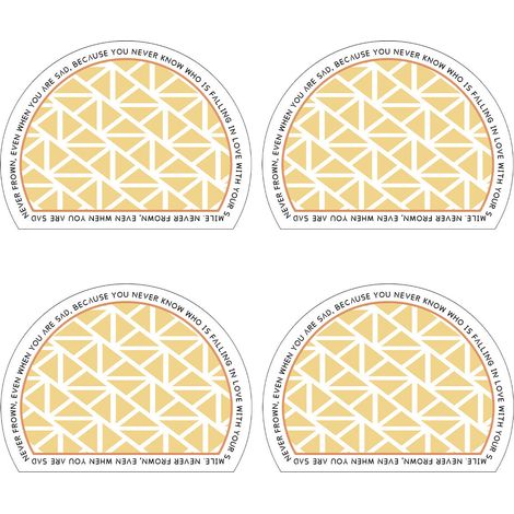4 pièces sous-plat en PVC, antidérapant, résistant à la chaleur, 30x40 cm, lavable, pour table à manger (1/5)